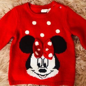 Minnie Mouse Baby Sweater